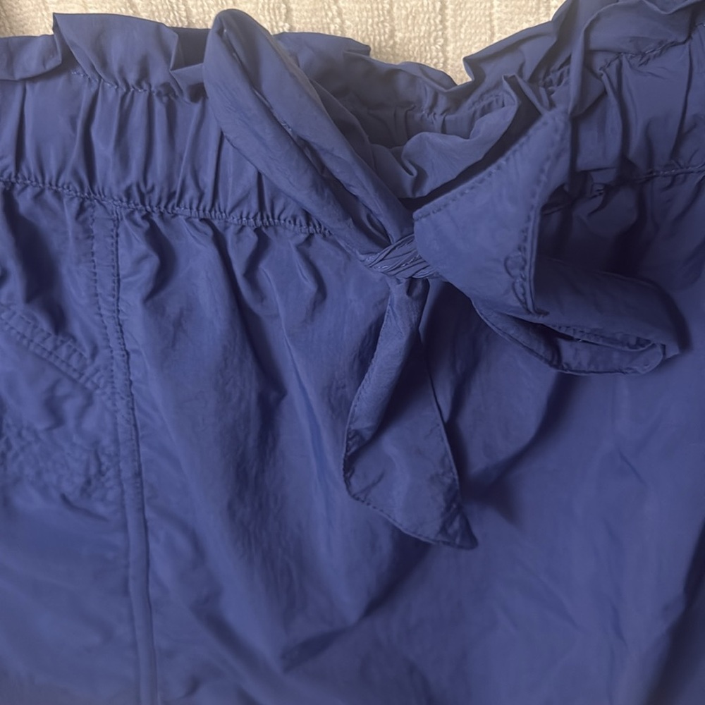Free people Deep Blue Skort with Waist Tie - Picture 2 of 9